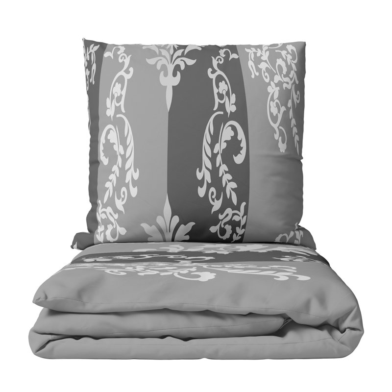 Alveria Microfiber Paisley Duvet Cover Set with Pillowcases