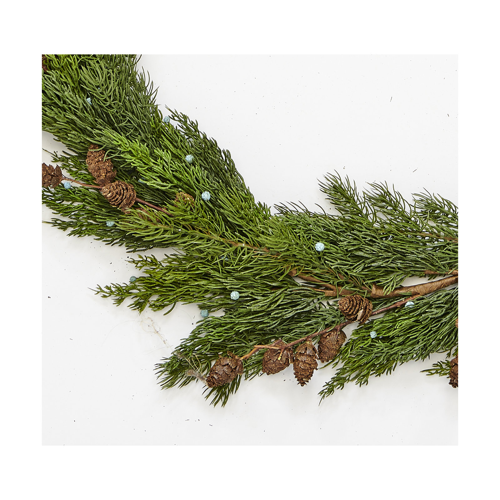 69" Faux Juniper with Seed Cone Garland