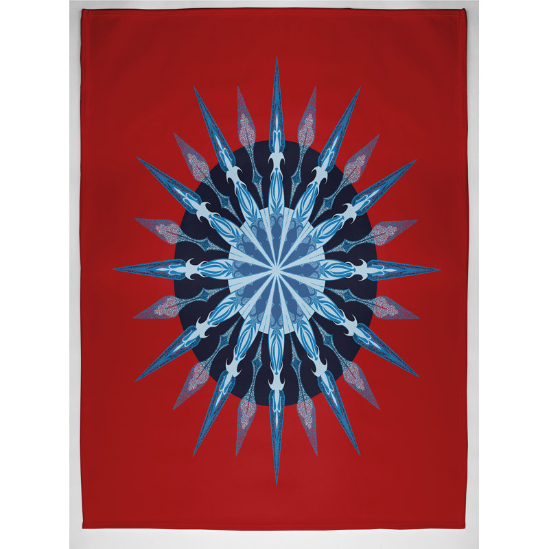 Schrum Plain Weave / Muslin Throw Blanket, Red