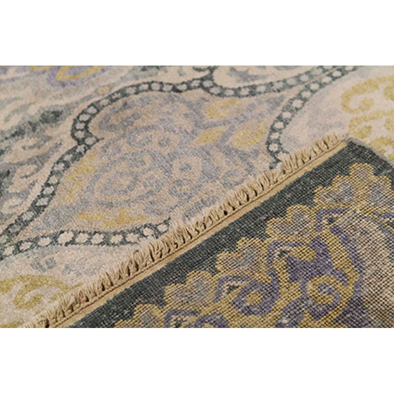 Silk Geometric Area Rug
