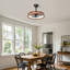 Ventilateur de plafond de 50 cm avec lumière, application et télécommande, DEL à intensité variable pour chambre et salon-1627041797-1627041799