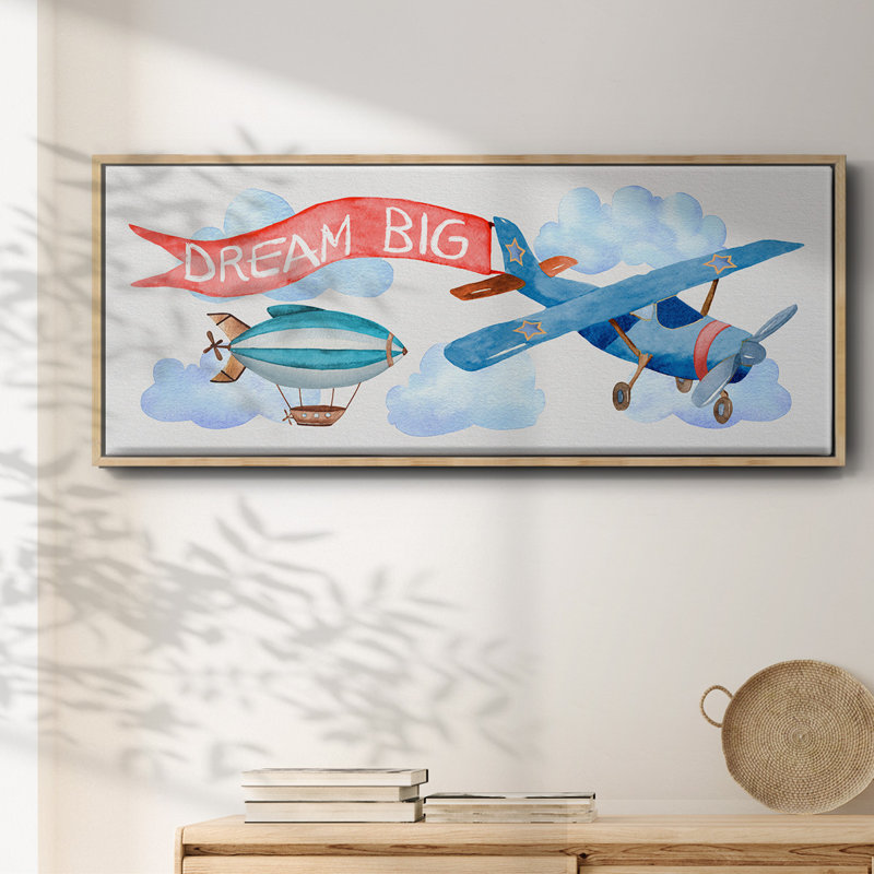 Rêve grand avion - toile encadrée, H 12 po x l 30 po