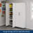 Garage Core 2 Shallow Cab W/Doors In White-1943743681