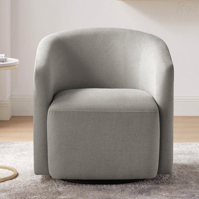 Chaise rotative d'appoint cylindrique pour salon confortable