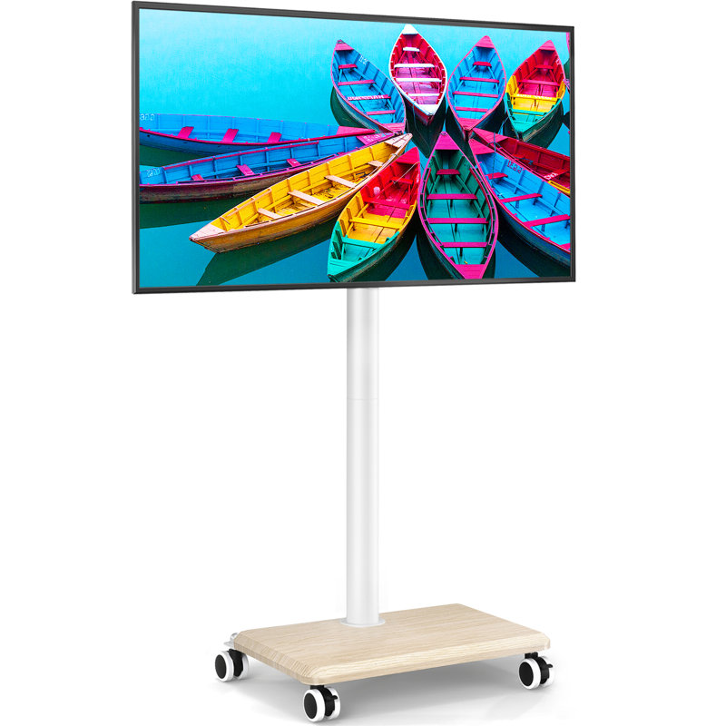 TV Stand on Wheels for 27-55 Inch TV Max VESA 400x400mm Holds 40kg