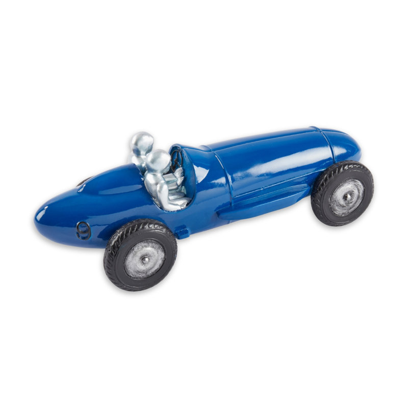 Voiture de course en résine à collectionner, Bleu