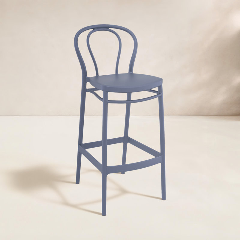 Tabouret de bar d'extérieur 41,7 po Sparks, Gris foncé, Tabouret de bar (siège d'une hauteur de 29,5 po)