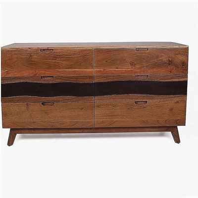 Buffet / commode / commodes / tables de chevet en bois 59 tiroirs 59 po x 16,5 po x 31 po Sierra