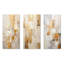 Ensemble de salon beige et doré Dream Collage - formes abstraites en métal 3 pièces-819663560