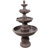 Andrina Mediterranean Light Brown Resin 4-Tier Outdoor Fountain