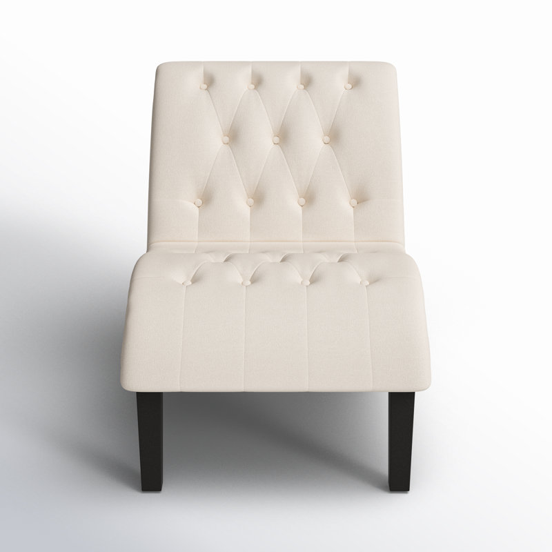 Leather Linen Slipper Chair West Elm Tufted Slipper Chair In Linen