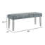 Banc rembourré en velours Miori