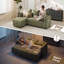 83" L Shaped Storage Sectional Sofa Couch, Pull Out Sleeper Sofa Bed