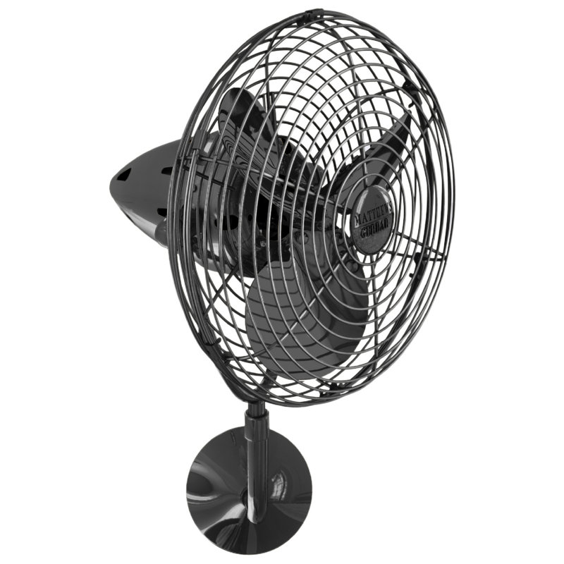  Ventilateur mural 13 po, Non, Nickel noir