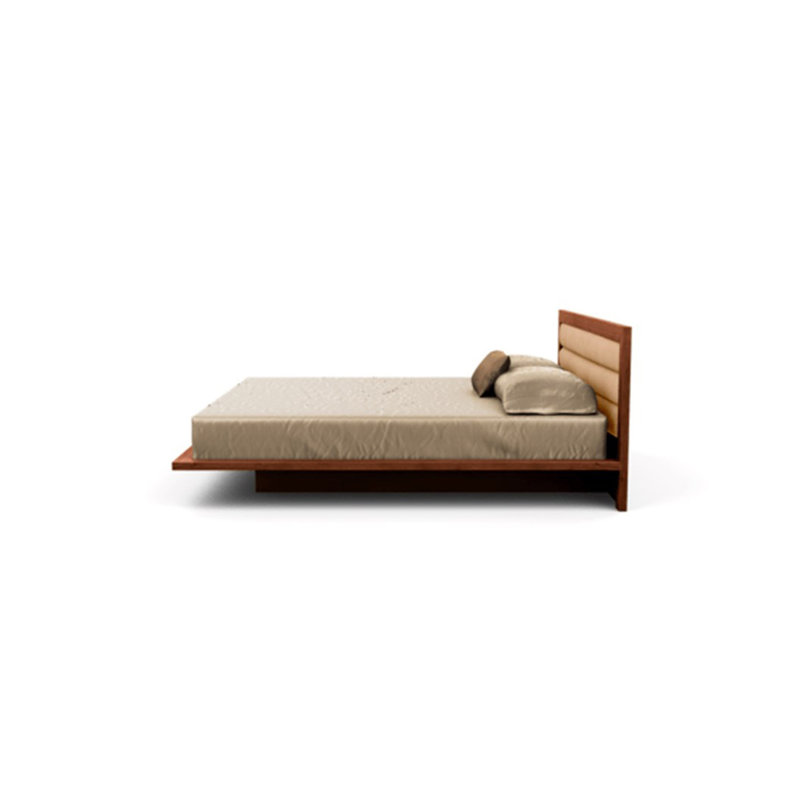 Moduluxe Upholstered Bed, King, Onyx, Cognac Cherry