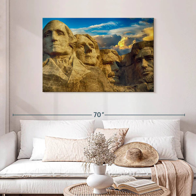 Lilie Iconic Mount Rushmore Monument, 30" H x 45" W