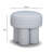 Masha Blue Striped Linen Stool-194353774