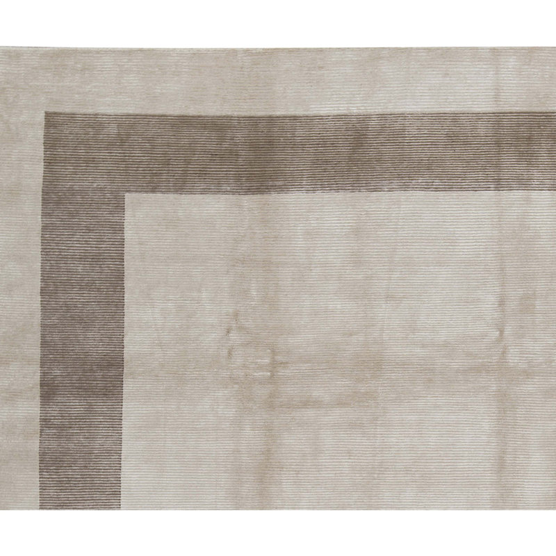Tapis beige et beige noué à la main de haute qualité