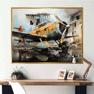 Plane Prelude To Flight - Avion, reproduction d'art sur toile