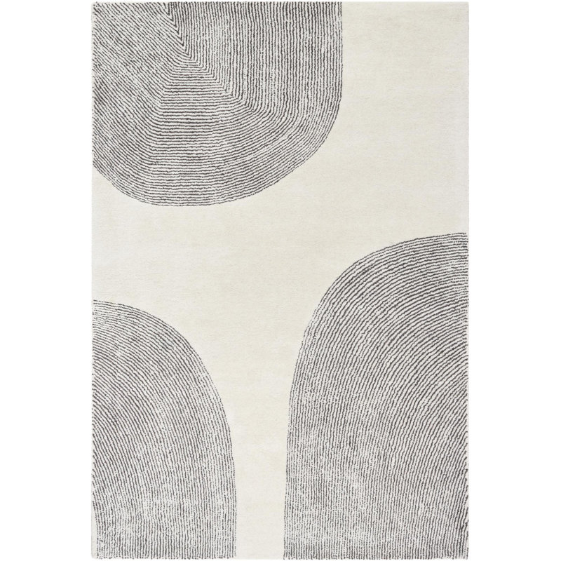 Marreon Hand Tufted Wool Abstract Indoor Rug, Rectangle 8' x 10'