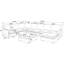 Leather Match Large Seating Modular Sectional