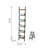 Farmhouse Foldable Reed Galvanized And Wood Ladder Planter