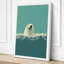 Seal in Waves Coastal - Wrapped Canvas-1374120081-1374120091