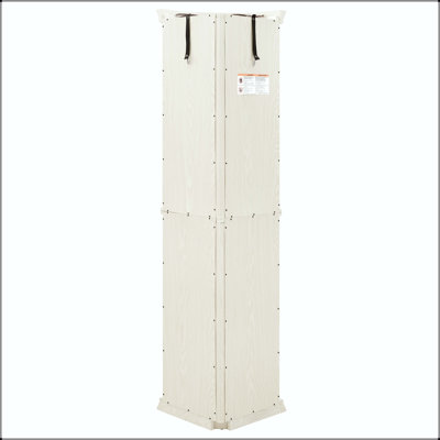 Vitrine de coin lumineuse avec tablettes réglables - blanc