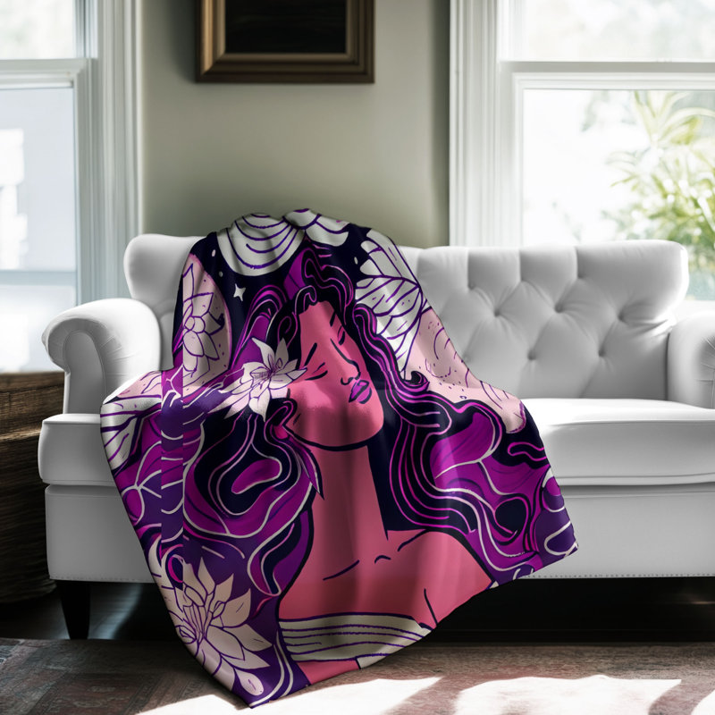 Jeté Radiant Goddess - 1 pièce Premium Sherpa, L 50 po x L 60 po
