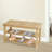 3-Tier Solid Pine Wood Shoe Bench