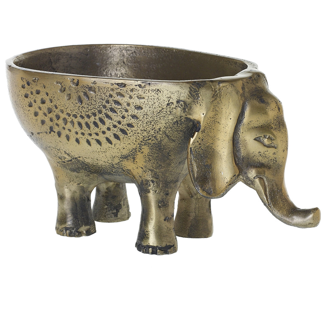 Novalea Handmade Metal Statue Planter Bungalow Rose