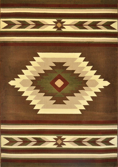 Tapis sauge de style Sud-Ouest Elyse, Rectangle de 3 pi x 5 pi