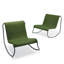 Ensemble de chaises berçantes d'extérieur 2 personnes-115152167