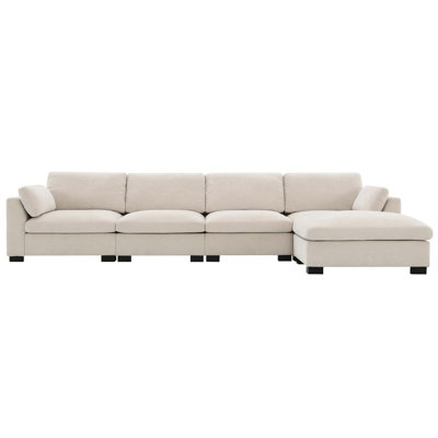 Canapé modulaire modulaire avec table pliante, double port de charge, poches de rangement, repose-pieds et coussins d'accoudoirs pour une vie confortable