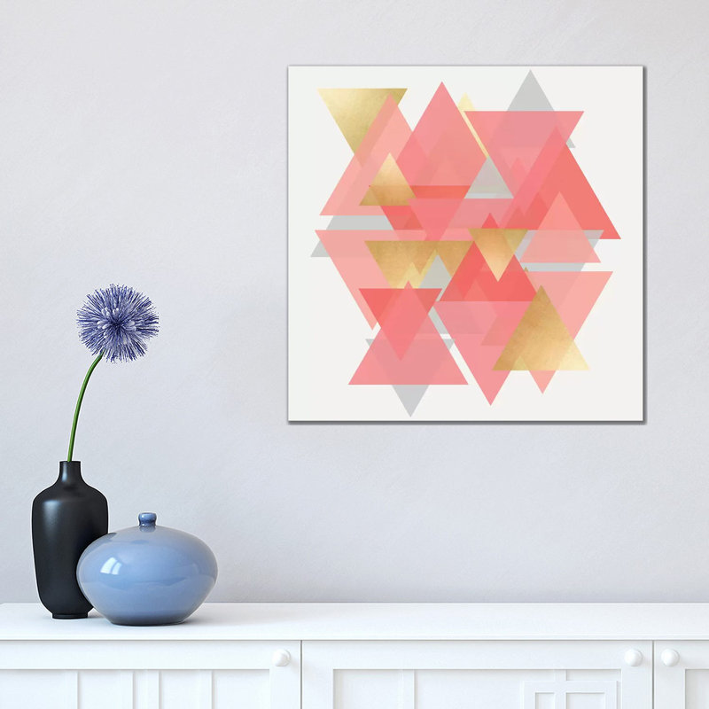 Scandinavian Triangles by Natalie Carpentieri - Wrapped Canvas Print, 45.72 cm H x 45.72 cm W x 3.175 cm D