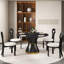 Ensemble de table de salle à manger 6 pièces avec chaises modernes en forme de clé et ensemble de salle à manger 7 pièces-440654080-440654084