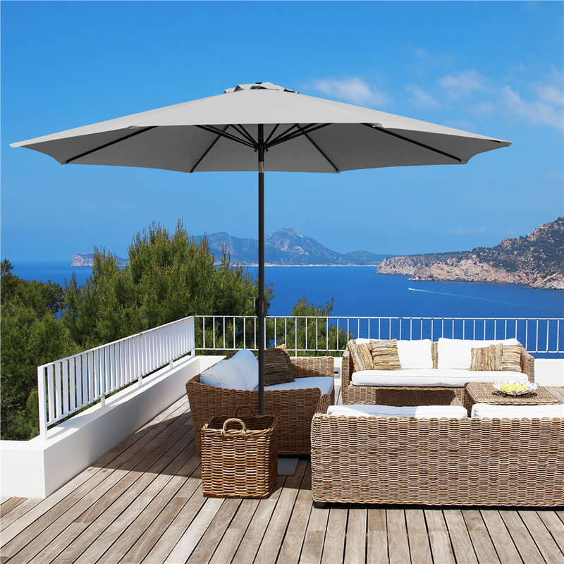 326.5cm Market Parasol, Grey