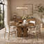 with Solid Wood Base Dining Table