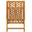 Chaise de jardin vidaXL 8 pièces en bois d'acacia massif brun 57 x 72 x 109 cm