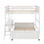 Full Over Full Bunk Bed With Desk