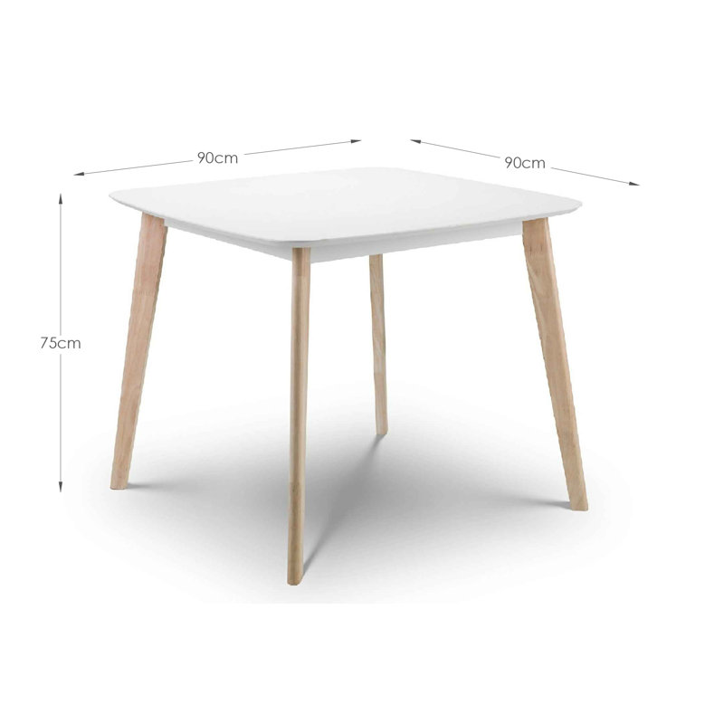 Aramis Dining Table, White/Oak