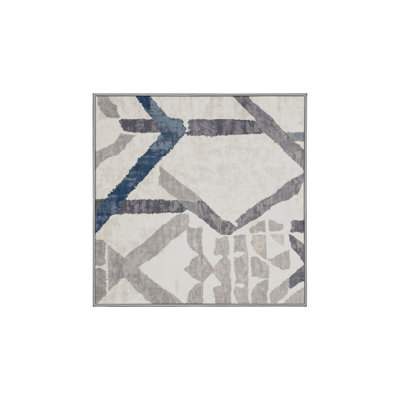 Tapis gris lavable à la machine