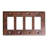 Hand Hammered 4-Gang Rocker Light Switch Standard Wall Plate-48321199