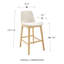 Amar Bar Stool In Fabric And Natural Ash Base - Set Of 1-952836596