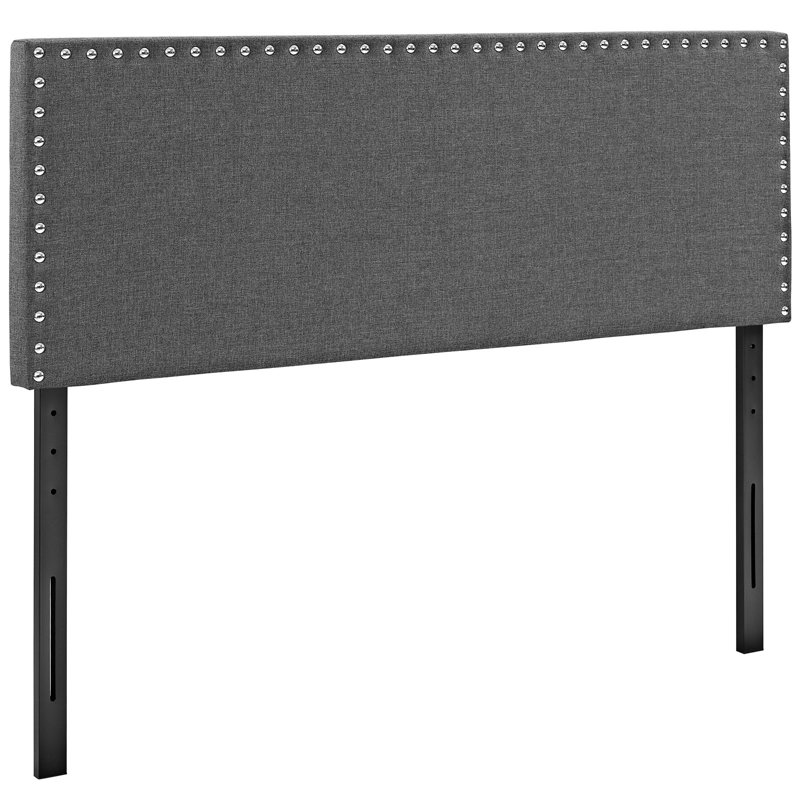 Modway Phoebe Queen Fabric Headboard, Gray