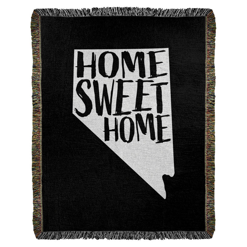 Jeté en coton tissé doux pour la maison nevada, l 37 po x L 52 po, Noir