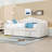 Upholstered Twin Daybed with Twin Pop-Up Trundle, USB & Type-C Ports and Pockets-1230903838