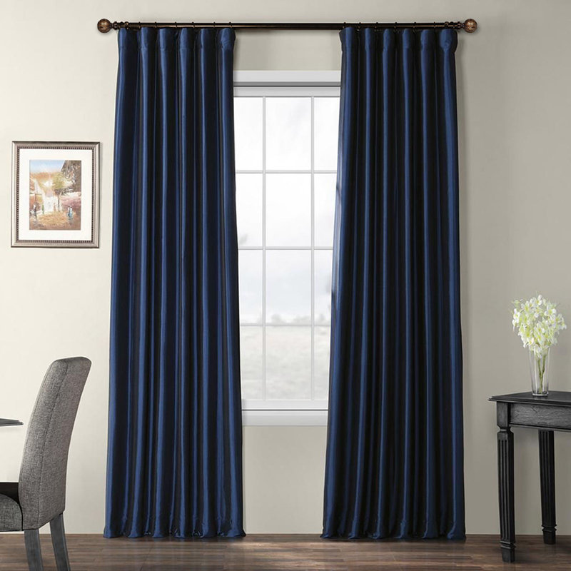 Tringle à rideaux télescopique simple 5/8 po Charlton Home®, Bronze, 28" - 48"