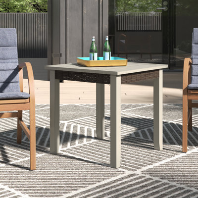 Bertolde Square Metal Outdoor Side Table , 22.5'' in. W 22.5'' in. D