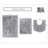 Elegance Bathroom Rug Mat Set 3 Piece, Microfiber Shaggy Bath Set, Non-Slip Ultra Soft Carpet Mats, Absorbent with U-Shaped Toilet for Bathroom, Tub, Shower, Grey-2092625943